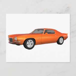 1972 Camaro: Spierauto: Oranje finish: Briefkaart