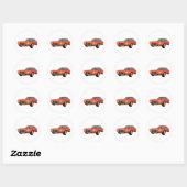 1972 Camaro: Spierauto: Oranje finish: Ronde Sticker (Vel)