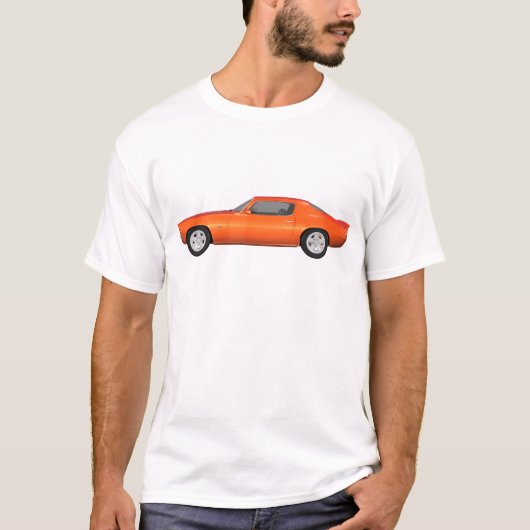 1972 Camaro: Spierauto: Oranje finish: T-shirt (Voorkant)
