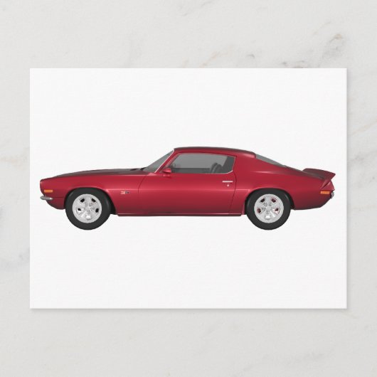 1972 Camaro: Spierauto: Snoep Apple Finish: Briefkaart (Voorkant)