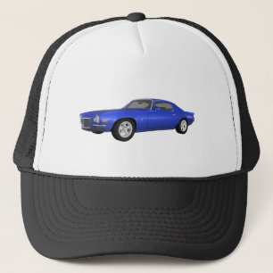 1972 Camaro Z28: Spierauto: Blauwe afwerking: Trucker Pet