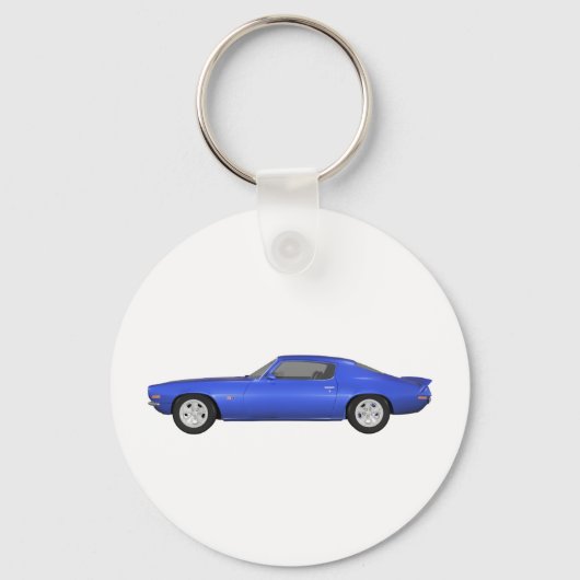 1972 Camaro Z28: Spierauto: Blauwe fine: Sleutelhanger (Voorkant)