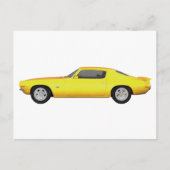 1972 Camaro Z28: Spierauto: Gele afwerking: Briefkaart (Voorkant)