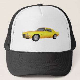1972 Camaro Z28: Spierauto: Gele afwerking: Trucker Pet