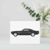 1972 Camaro Z28: Spierauto: Zwarte afwerking Briefkaart (Staand voorkant)