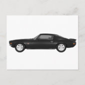 1972 Camaro Z28: Spierauto: Zwarte afwerking Briefkaart (Voorkant)