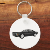 1972 Camaro Z28: Spierauto: Zwarte Fins Sleutelhanger (Voorkant)