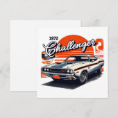 1972 Challenger Feestdagenkaart (Voorkant / Achterkant)