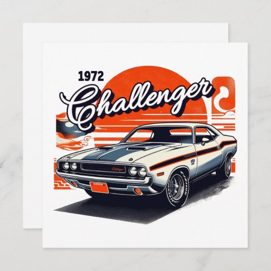 1972 Challenger Feestdagenkaart (Voorkant / Achterkant)