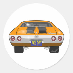 1972 Chevrolet Chevelle Ronde Sticker