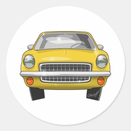 1972 Chevrolet Vega Ronde Sticker (Voorkant)