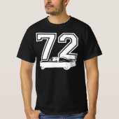 1972 Chevy Nova Side Uitzicht Year Royal Blue T-shirt (Voorkant)