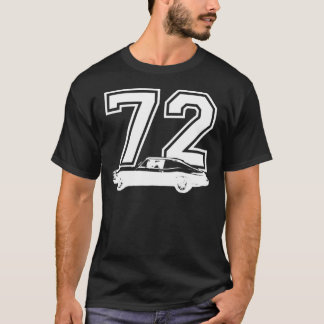 1972 Chevy Nova Side Uitzicht Year Royal Blue T-shirt