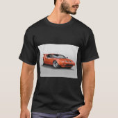 1972 De Tomaso "Modified" Pantera Framed Art Print T-shirt (Voorkant)