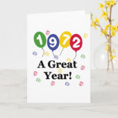 1972 een Grote Verjaardag van het Jaar Kaart (Gele Bloem)