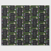 1972 Geboortejaar Trivia Cadeaupapier (Vlak)