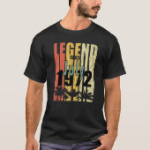 1972 geboren in juli Retro Idea T-shirt (Voorkant)