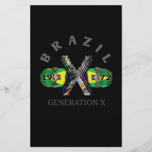 1972 Generation X Brazililian Skateboard Briefpapier