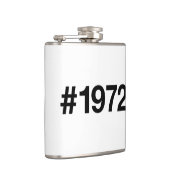 1972 Hashtag 53 jaar Verjaardag Jubileum Heupfles (Rechts)