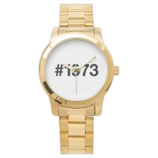 1972 Hashtag 53 jaar Verjaardag Jubileum Horloge (Voorkant)