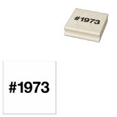 1972 Hashtag 53 jaar Verjaardag Jubileum Rubberstempel (Gestempeld)