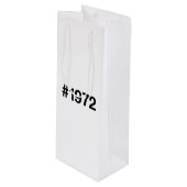 1972 Hashtag 53 jaar Verjaardag Jubileum Wijn Cadeautas (Voorkant Gekanteld)