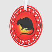 1972 Jaar van de Rat Ornament (voorkant)