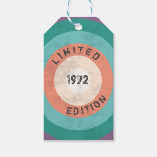 1972 Limited Edition 50th Birthday Cadeaulabel