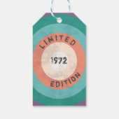  1972 Limited Edition 50th Birthday Cadeaulabel (Achterkant)