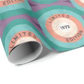  1972 Limited Edition 54e verjaardag Retro Cadeaupapier (Rol Hoek)