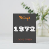  1972 Limited Edition – gepersonaliseerde 54e (Staand voorkant)