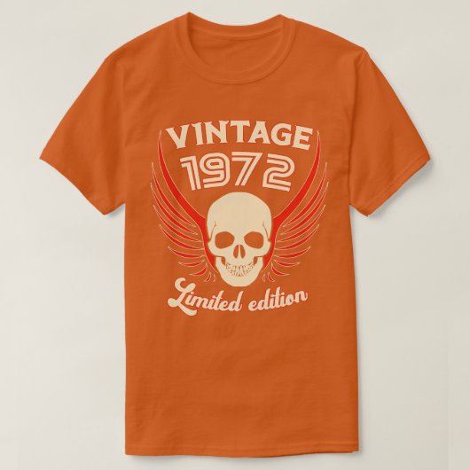  1972 Limited Edition Skull and Wings T-shirt (Design voorkant)