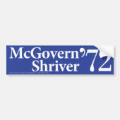 1972 McGovern Shriver  Bumpersticker (Voorkant)