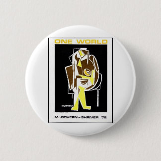 1972 McGovernn - Shriver Ronde Button 5,7 Cm