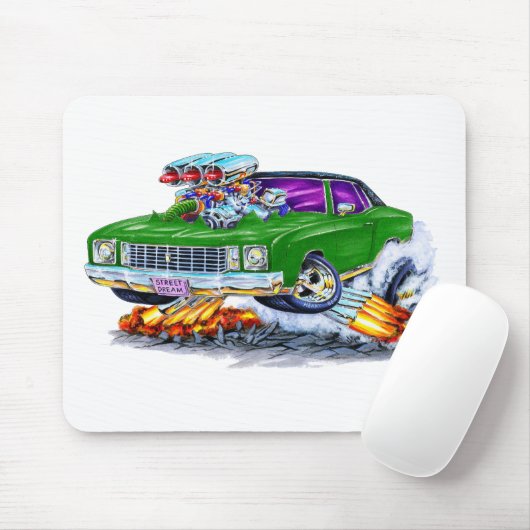 1972 Monte Carlo Green Car Muismat (Met muis)