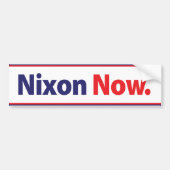 1972 Nixon Now Campaign Bumpersticker (Voorkant)