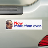 1972 Nixon nu meer dan ooit Bumpersticker (Op auto)