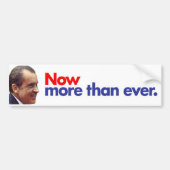 1972 Nixon nu meer dan ooit Bumpersticker (Voorkant)