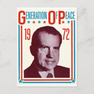1972 Nixon Presidentiële campagne Briefkaart