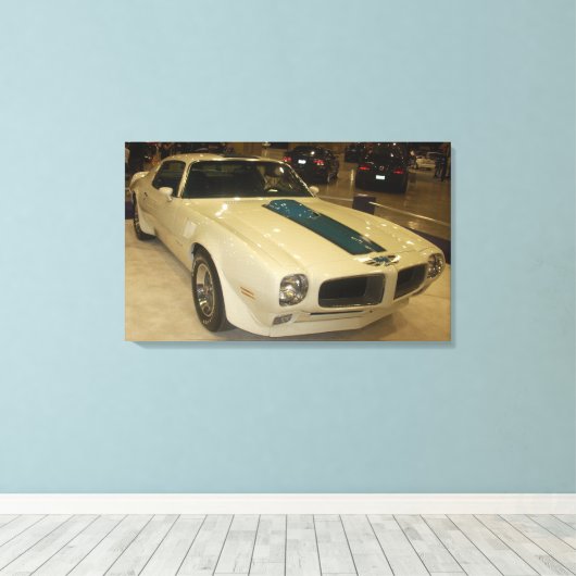 1972 Pontiac Trans am Hardtop Canvas Afdruk (Insitu (Houten vloer))