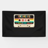 1972 Retro Cassette 50e verjaardag 50 jaar oud Spandoek (Horizontaal)
