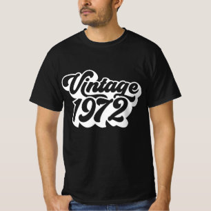  1972 Retro jaren van geboorte70s, cadeau T-shirt