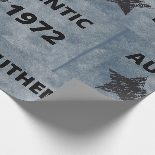 1972  Star Retro Verjaardag Ontwerp Cadeaupapier