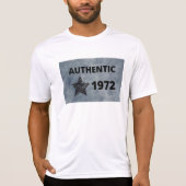 1972 Star Retro Verjaardag Ontwerp T-shirt (Voorkant)