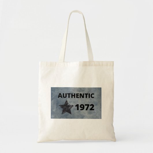 1972 Star Retro Verjaardag Ontwerp Tote Bag (Voorkant)