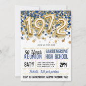 1972 Uitnodiging tot hereniging van de middelbare  (Voorkant)