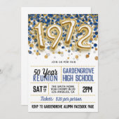 1972 Uitnodiging tot hereniging van de middelbare  (Voorkant / Achterkant)