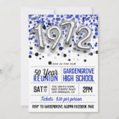 1972 Uitnodiging tot hereniging van de middelbare (Voorkant)