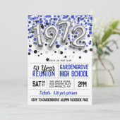 1972 Uitnodiging tot hereniging van de middelbare  (Staand voorkant)