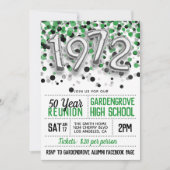 1972 Uitnodiging tot hereniging van de middelbare (Voorkant)